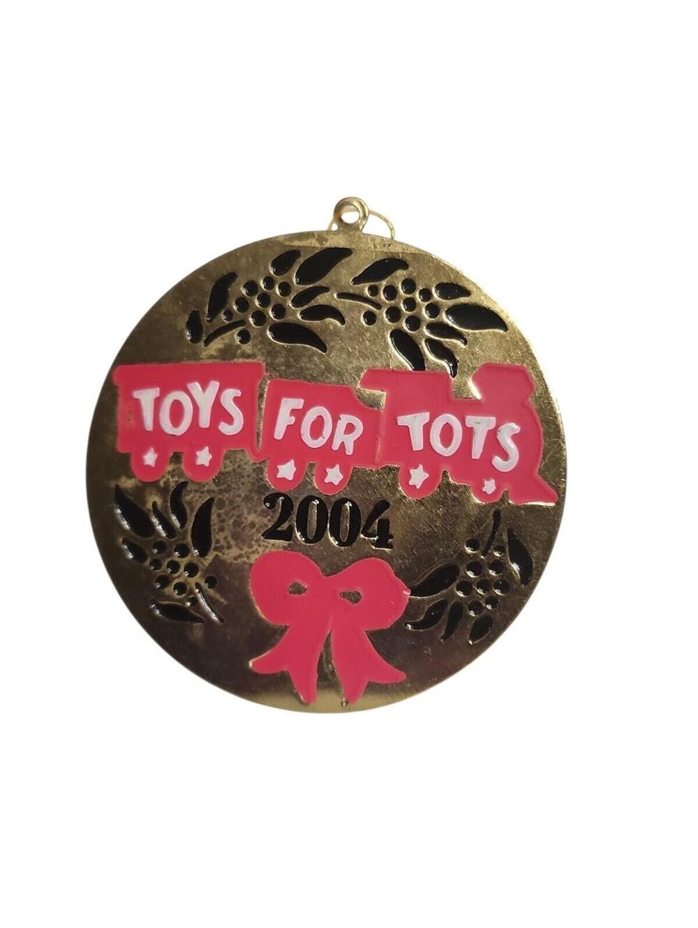 2004 Toys for Tots Metal Christmas Ornament Marines